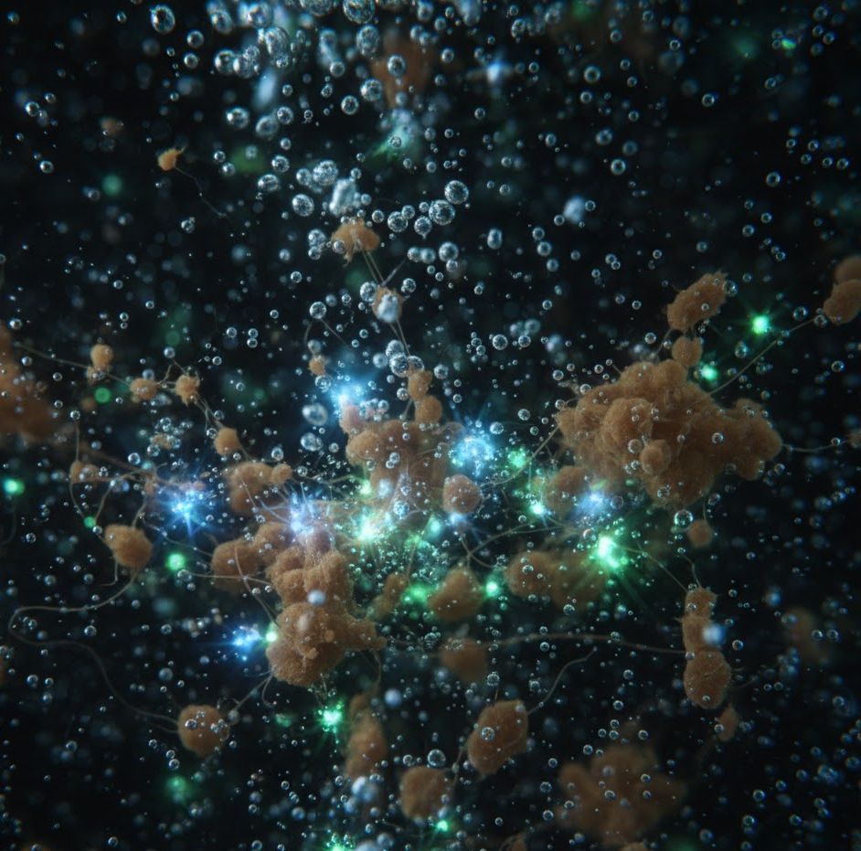 Microorganisms purifying water